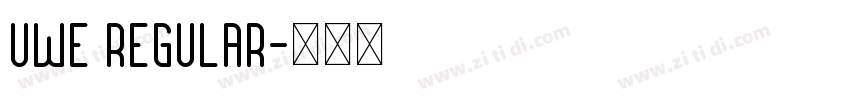 uwe Regular字体转换